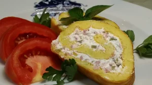Punjeni rolat od tikvica - Stuffed zucchini roll