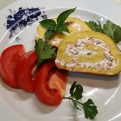 Stuffed zucchini roll | Serving | Step 6 | Image 3/3