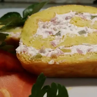 Stuffed zucchini roll | Serving | Step 6 | Image 2/3