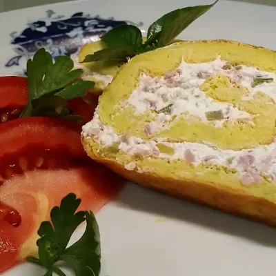 Stuffed zucchini roll | Serving | Step 6 | Image 1/3