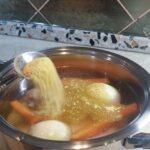 Supa sa griz knedlama | Priprema mesa i povrća | Postupak 1 | Slika 3/5