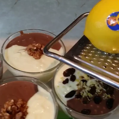 Monte desert u čaši | Istaknuta slika 3/4 | Savršena, harmonija, čokolade, i, vanile, kermasti, užitak