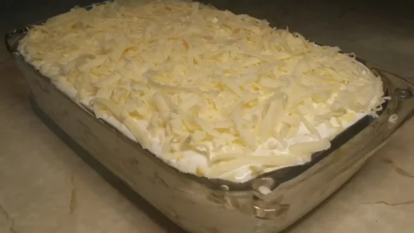 Mimoza salata | Istaknuta slika 1/4 | Ruski, šarm, na, tanjiru, slobodna, kreativnost