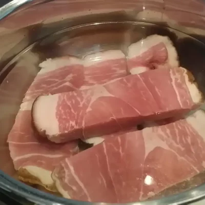 Paradajz čorba | Priprema šunke | Postupak 1 | Slika 2/3