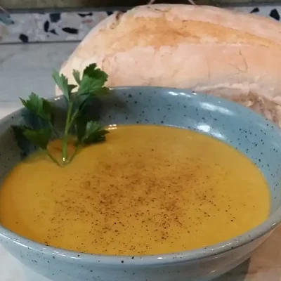 Krem čorba od praziluka | Serviranje čorbe | Postupak 6 | Slika 2/3