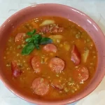 Grašak sa kobasicama | Istaknuta slika 2/4 | Gusto, varivo, kao, hranljiv, obrok