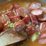 Grašak sa kobasicama | Istaknuta slika 3/4 | Gusto, varivo, kao, hranljiv, obrok