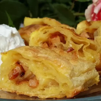 Rolovana seljačka pita sa piletinom