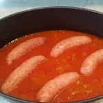 Kobasica sa pirinčom i povrćem iz rerne | Priprema kobasica i pečenje | Postupak 4 | Slika 2/4